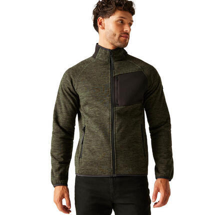 Veste Polaire Bicolore À Col Montant SALZANCE Homme (Blanc Cassé)