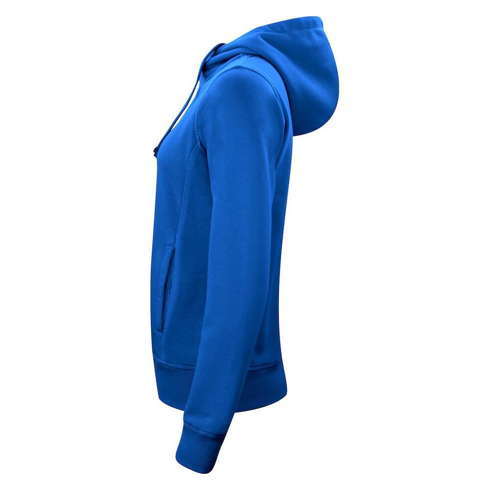 Felpa Con Cappuccio E Zip Intera Donna Clique Classic Blu Reale 3/4