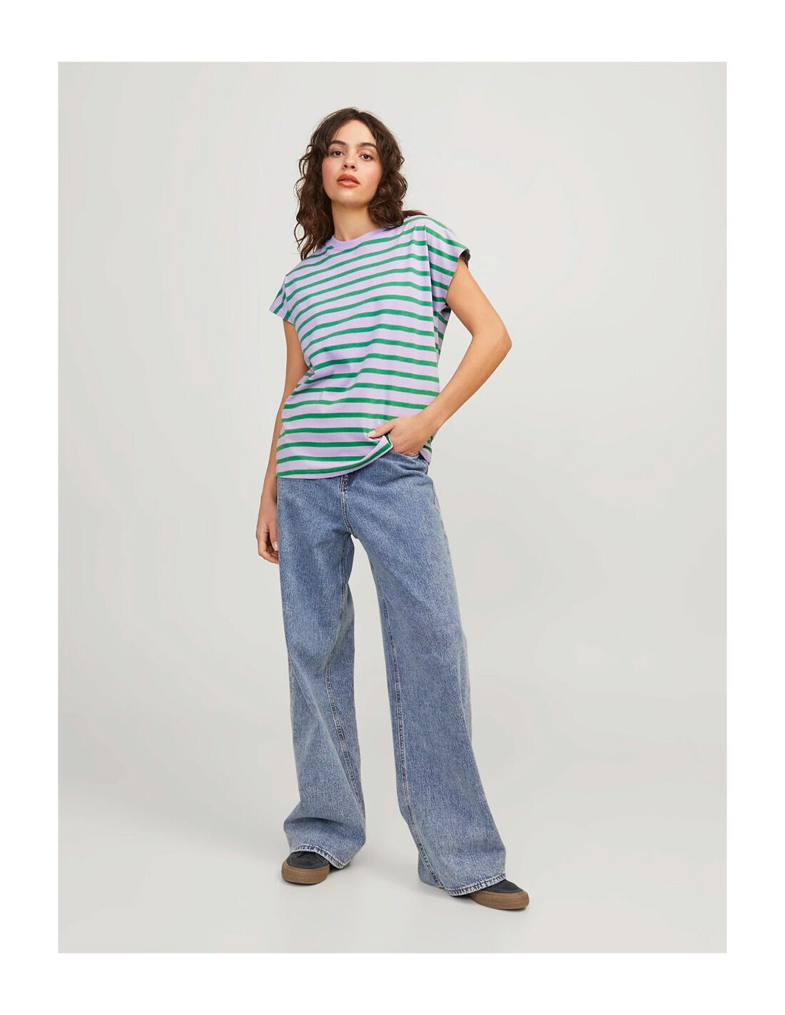 JJXX Astrid Stripe Boxy - Camiseta 3/5