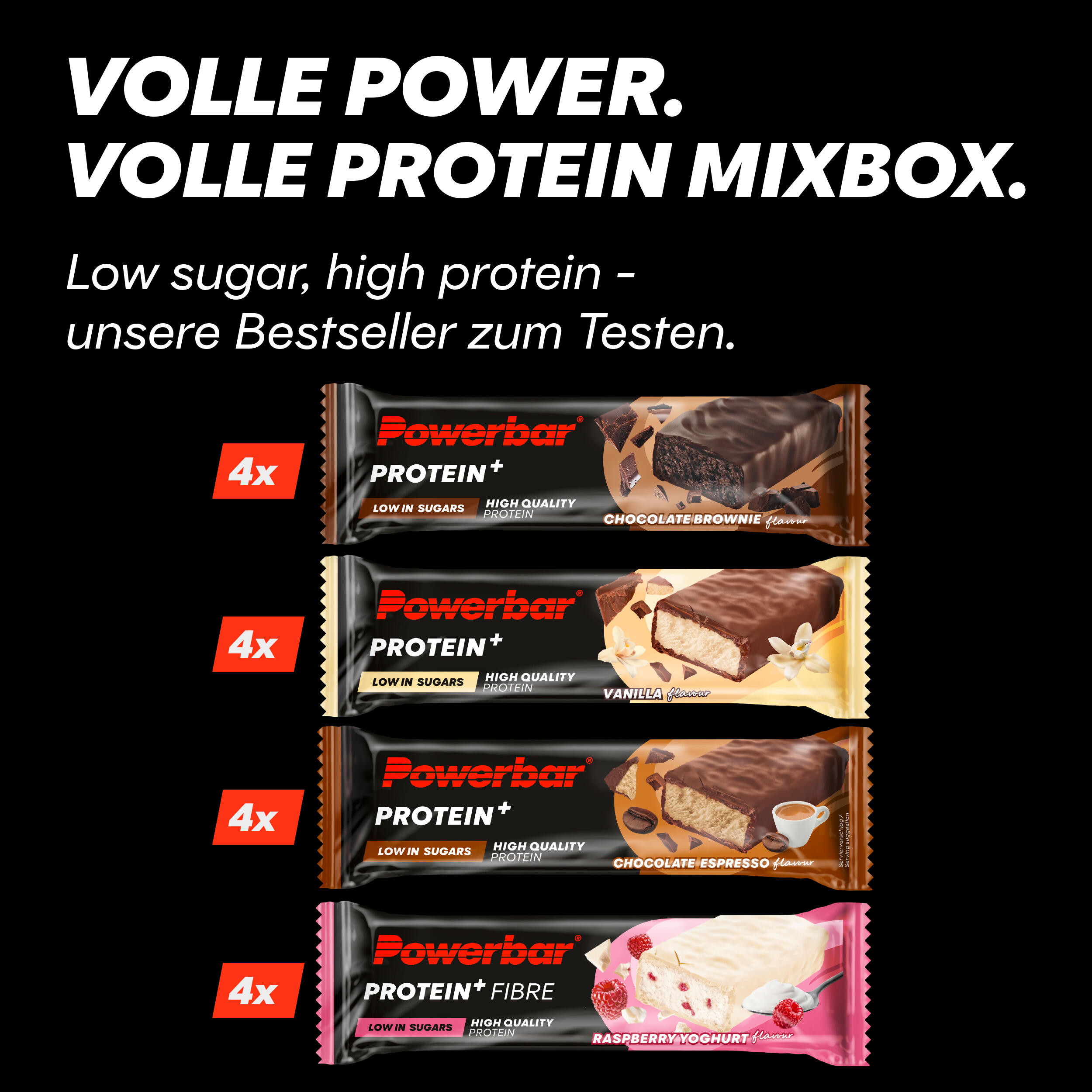 POWERBAR Protein Plus Low Sugar Multiflavour Box Eiweissriegel 16x 35 g 2/5
