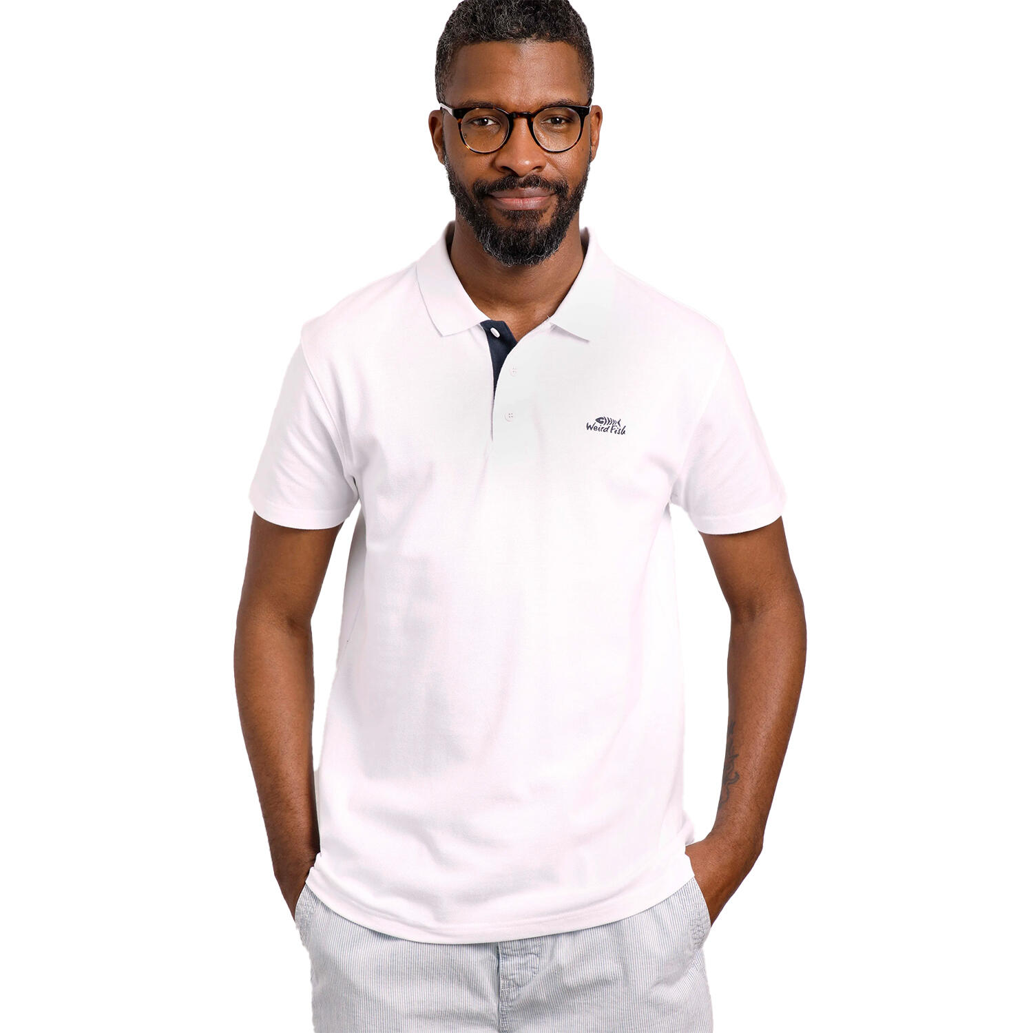 Polo MILES Homme (Blanc) 4/4