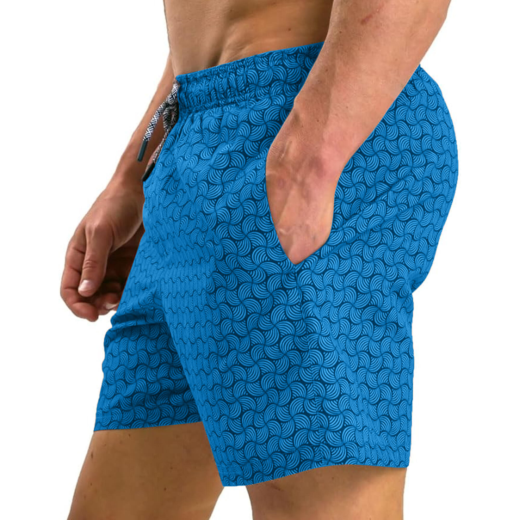 Short De Bain Homme (Bleu) 4/4