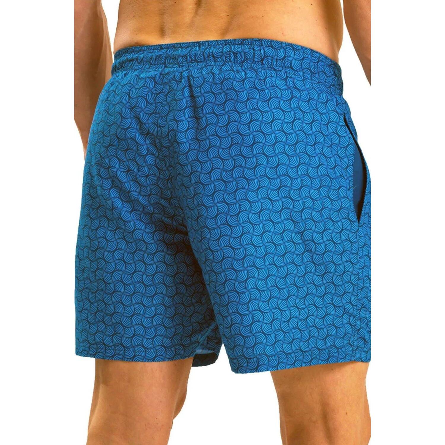 Short De Bain Homme (Bleu) 3/4
