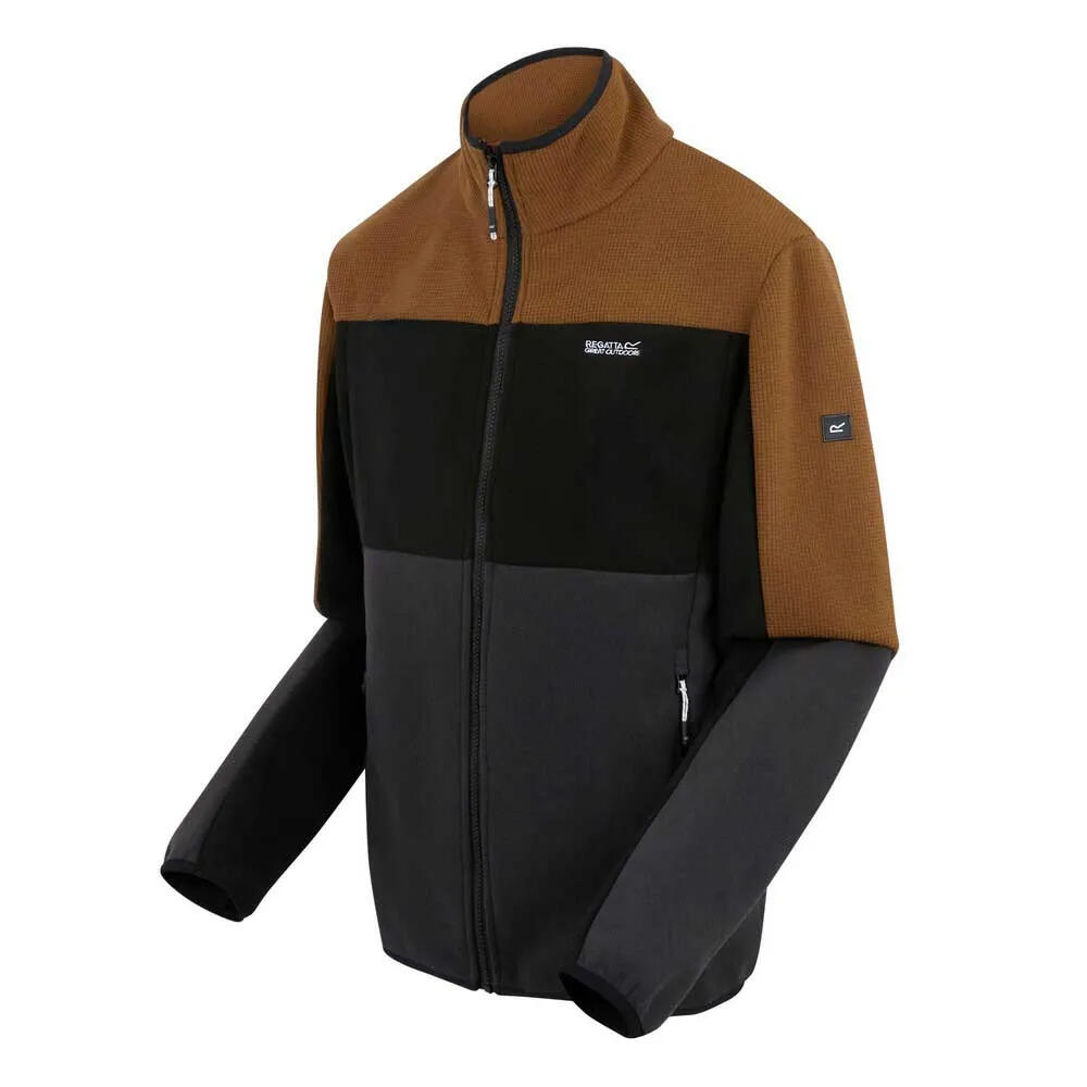 Haut Polaire ORMONT Homme (Marron / Noir / Cendre) 3/5