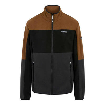 Heren ormont fleece top (olijfgroen/zwart/olijfnacht)