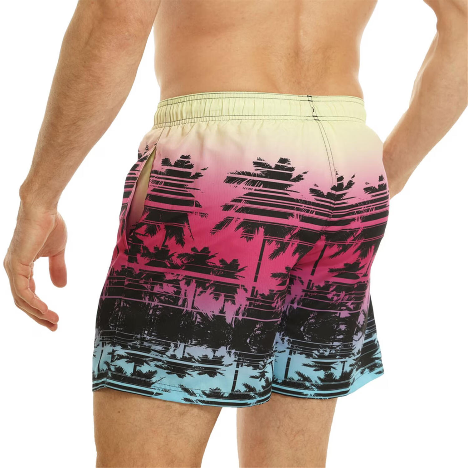 Short De Bain Homme (Rose) 3/4