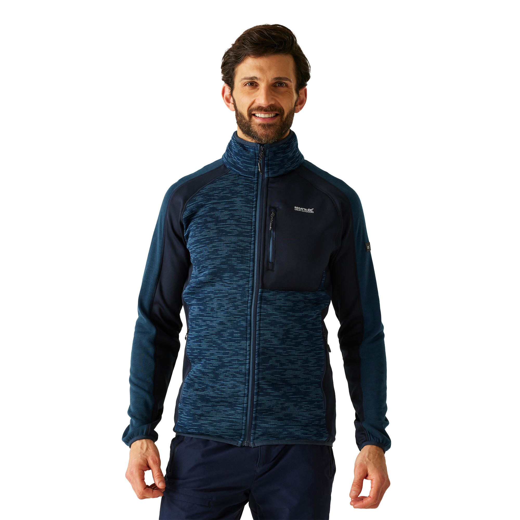 Oakar Felpa In Pile Uomo Regatta Moonlight Denim Blu Navy 4/5
