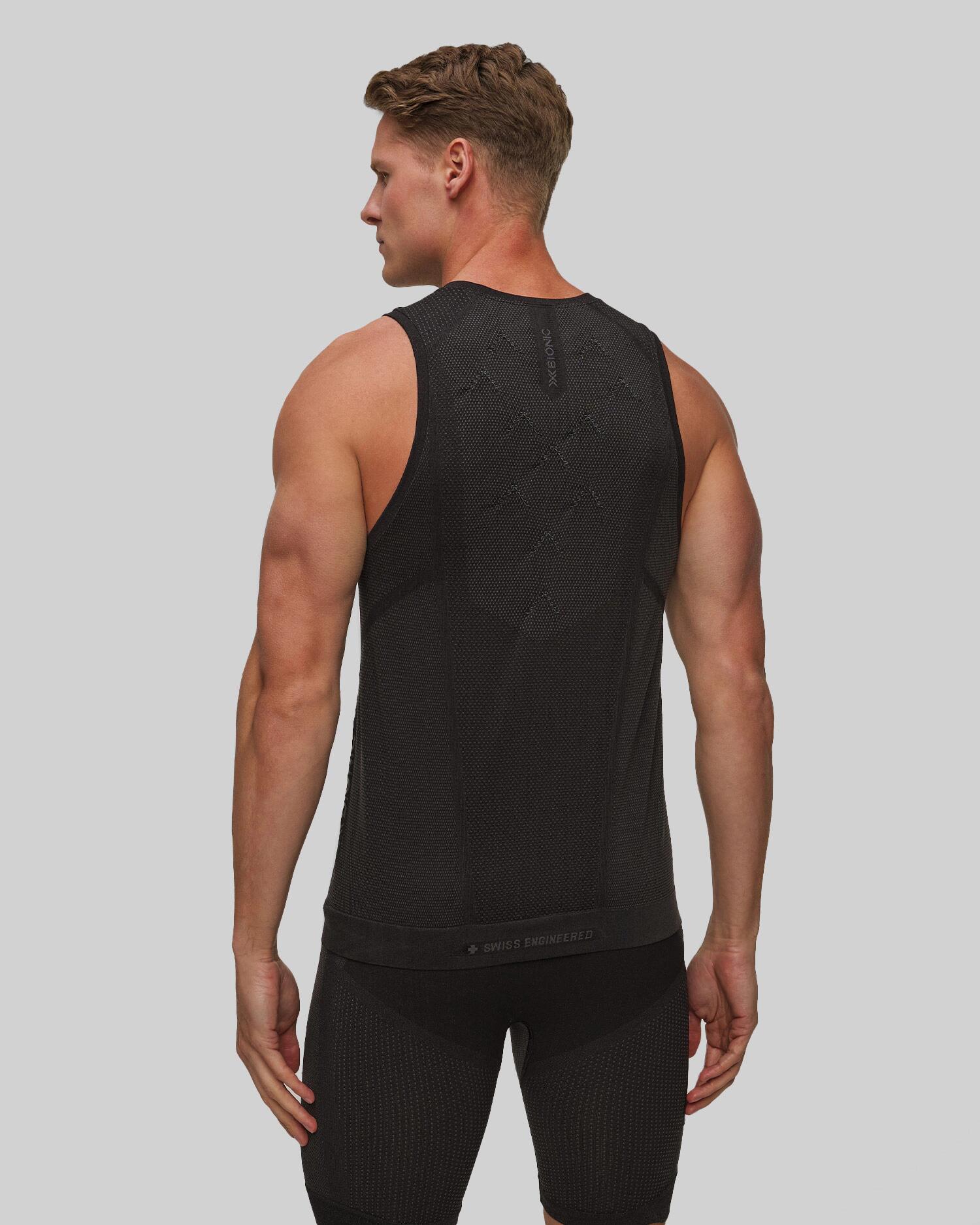 Top biegowy męski X-Bionic Xceed Run Tank Black 3/6