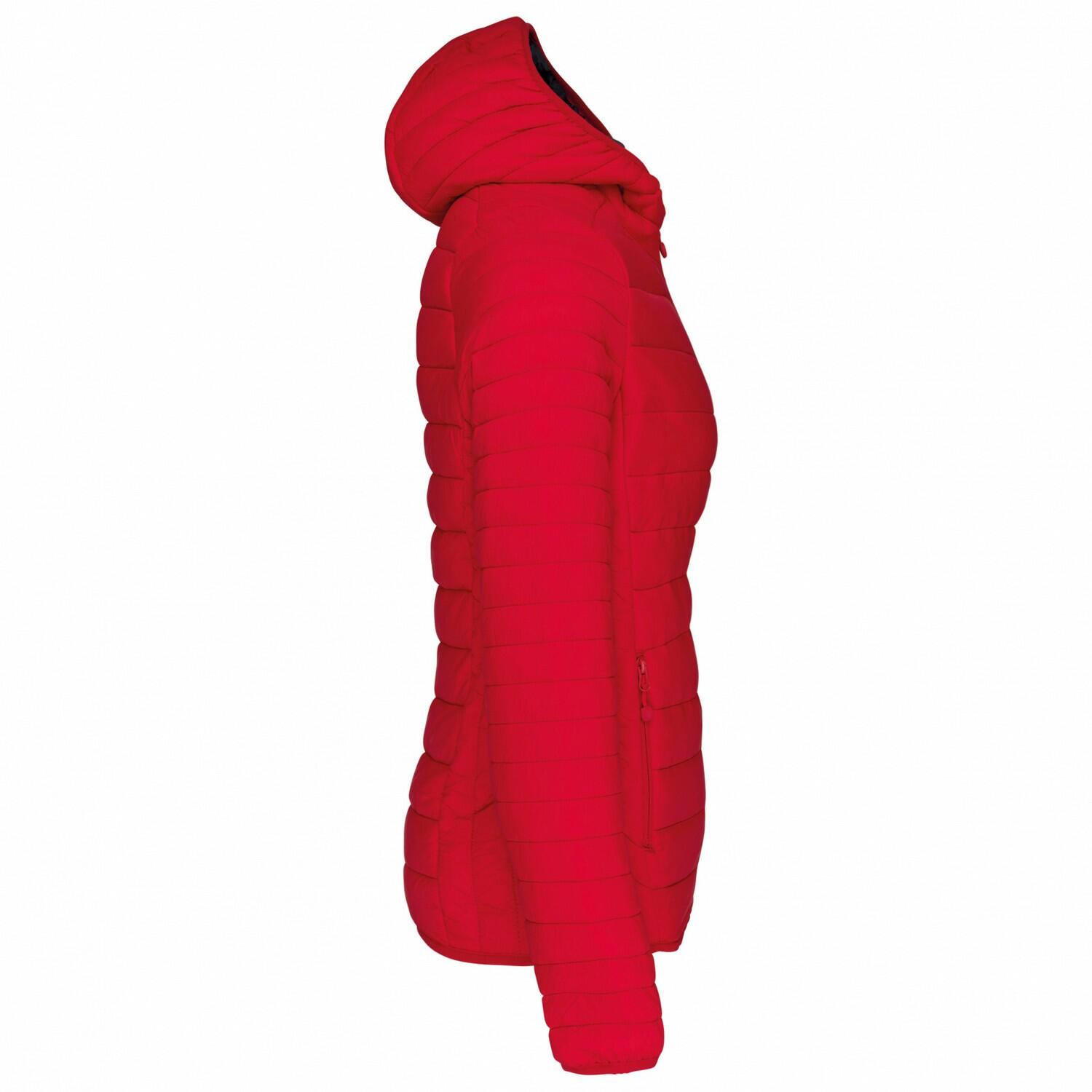Giacca Imbottita Con Cappuccio Donna Kariban Rosso 3/3