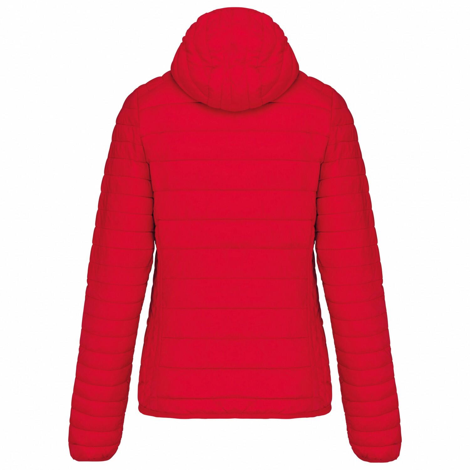 Giacca Imbottita Con Cappuccio Donna Kariban Rosso 2/3