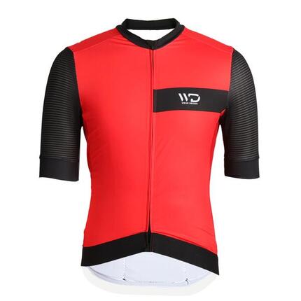 Maillot de cyclisme homme DRAFT rouge/noir