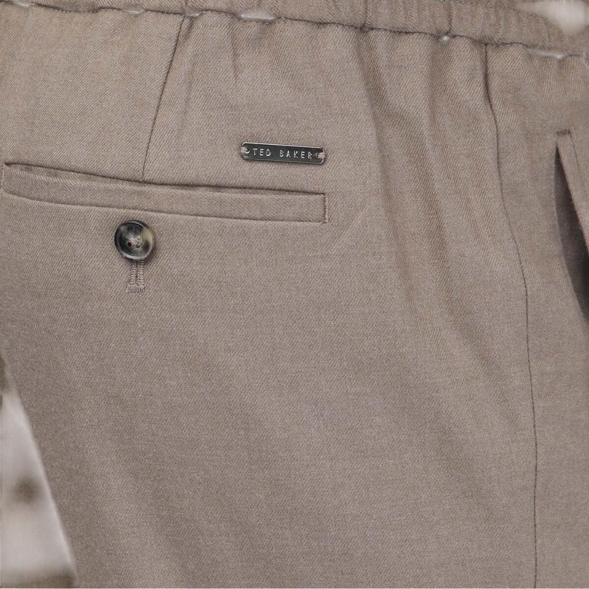 Pantalone Cordino Aderente Uomo Ted Baker Giggs Grigio Talpa 3/3