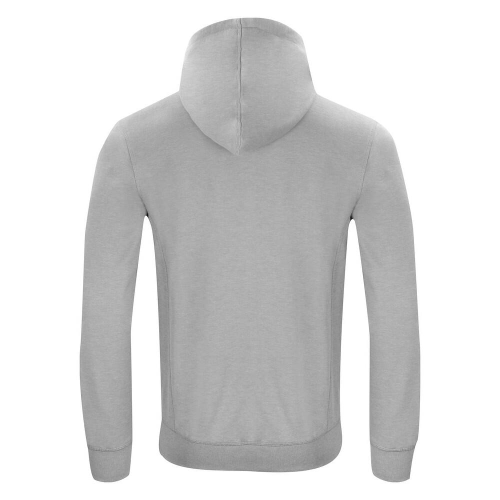 Felpa Con Cappuccio E Zip Intera Uomo Clique Classic Grigio 2/4