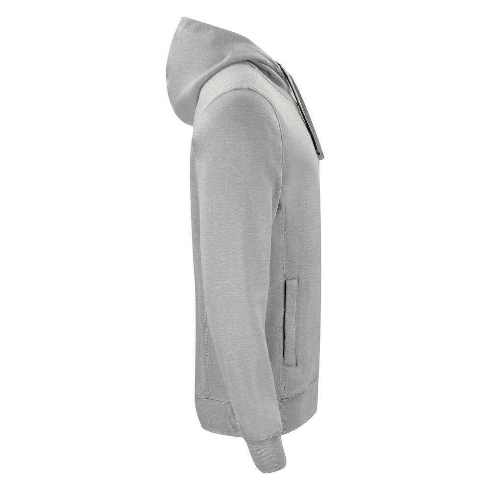Felpa Con Cappuccio E Zip Intera Uomo Clique Classic Grigio 4/4