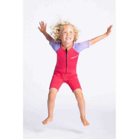 COMBINAISON NEOPRENE C-SKINS KID BABY SHORTI CORAL (Prix fin de série et destock