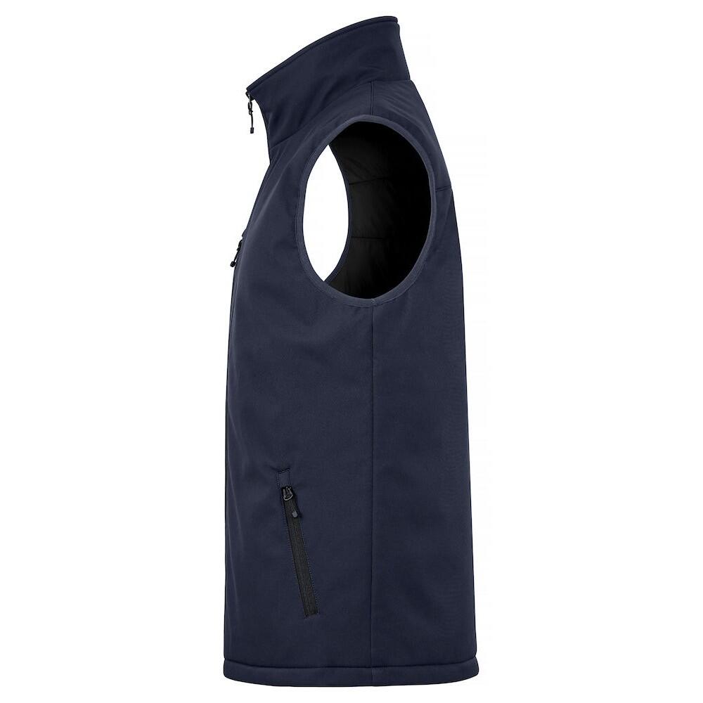 Mens Softshell Padded Gilet (Dark Navy) 3/6