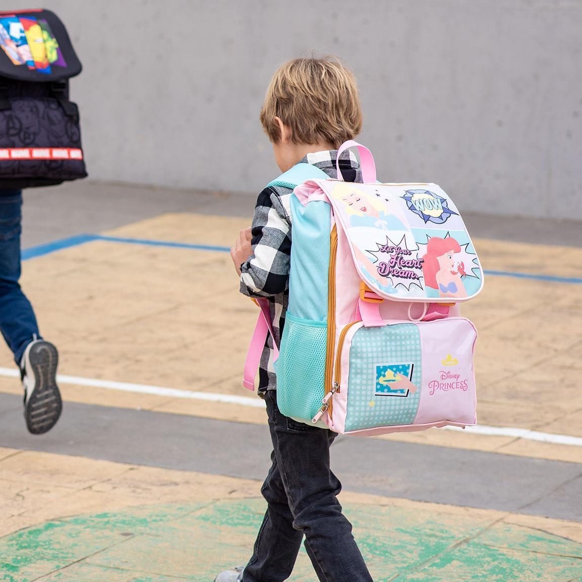 Sac à dos scolaire extensible Disney Princess Water 6/7
