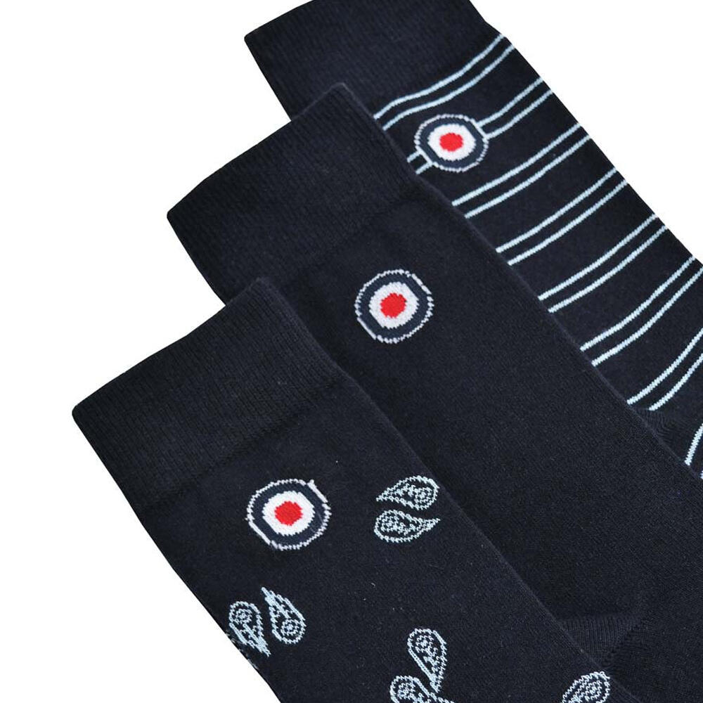 Calzini Design Assortiti Uomo Lambretta Blu Navy Azzurro 2/3