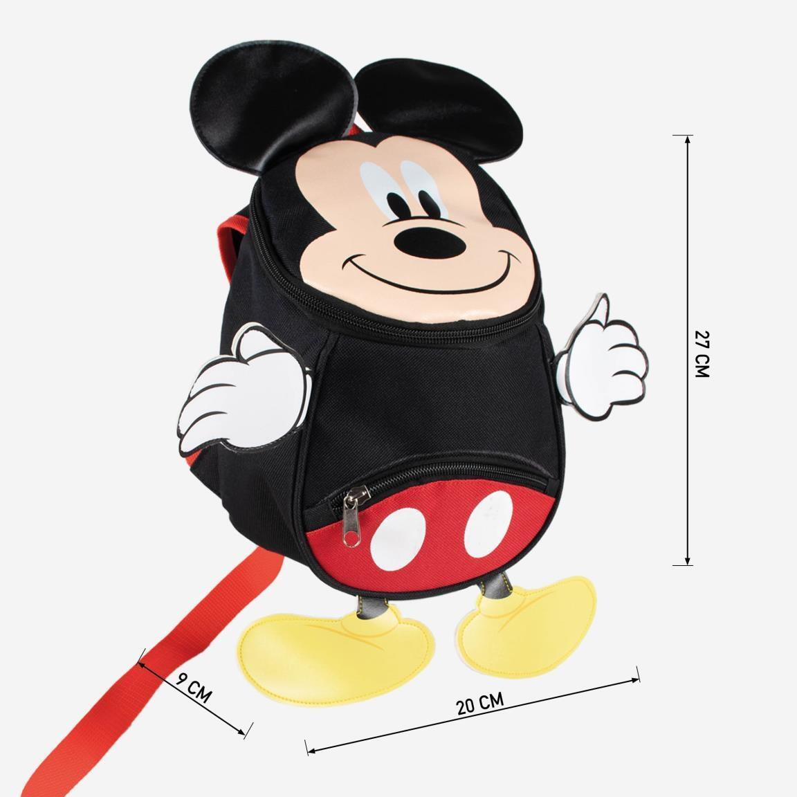 Mochila infantil Disney Mickey Mouse para jardim de infância com alças. 7/7