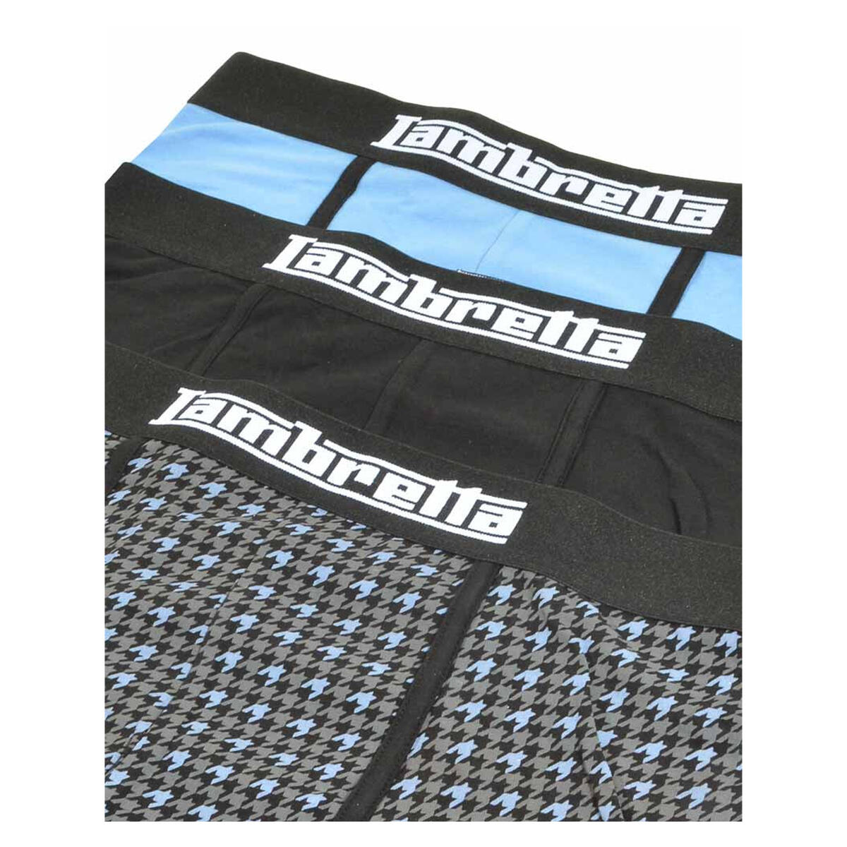 Boxershorts für (3erPack) Herren Schwarz/Blau 3/3