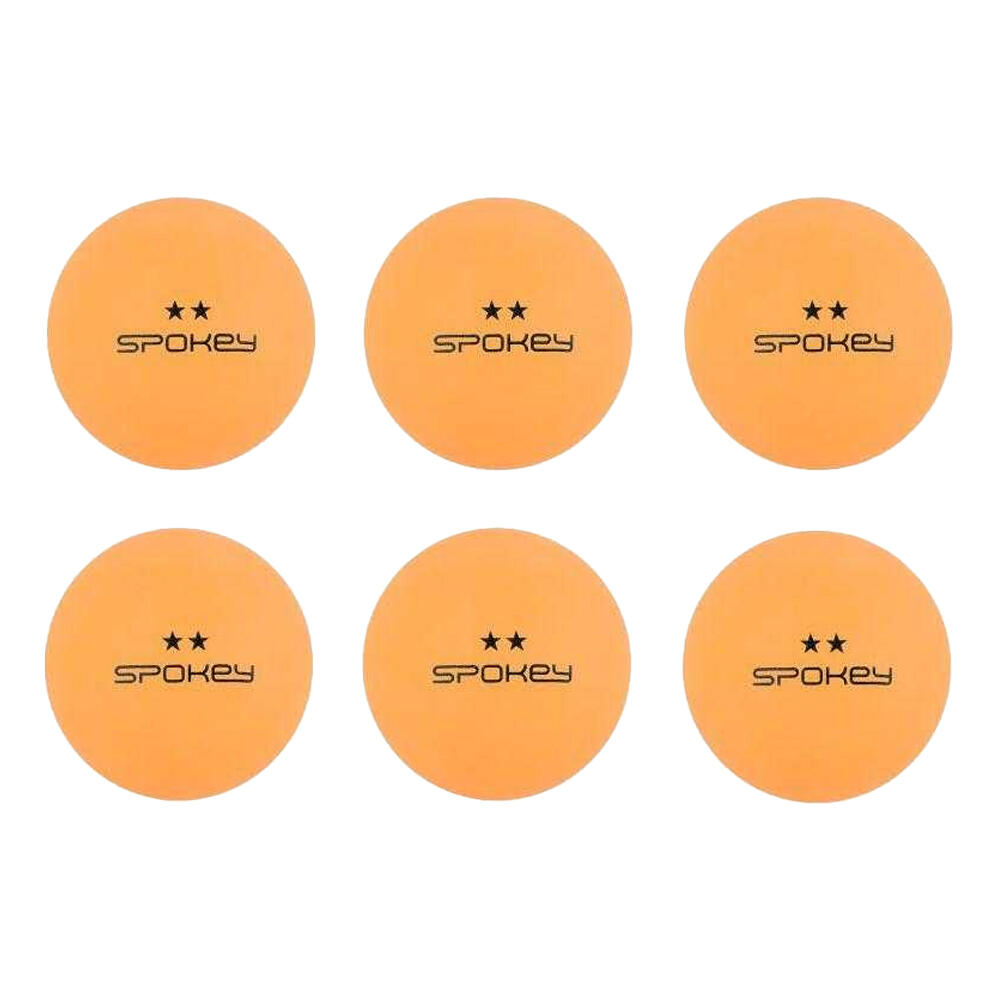 Skilled Table Tennis Balls (Pack of 6) (Orange) One Size