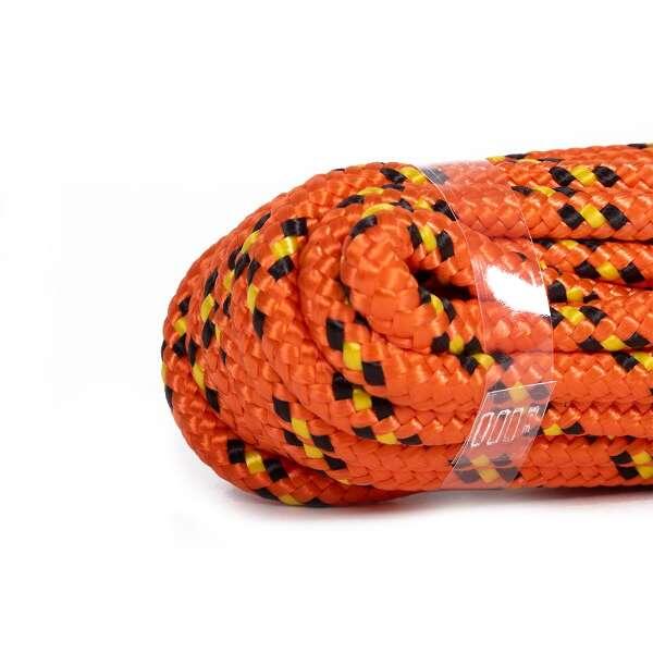 Corde polypropylène orange/noir 8mm 10m 3/3
