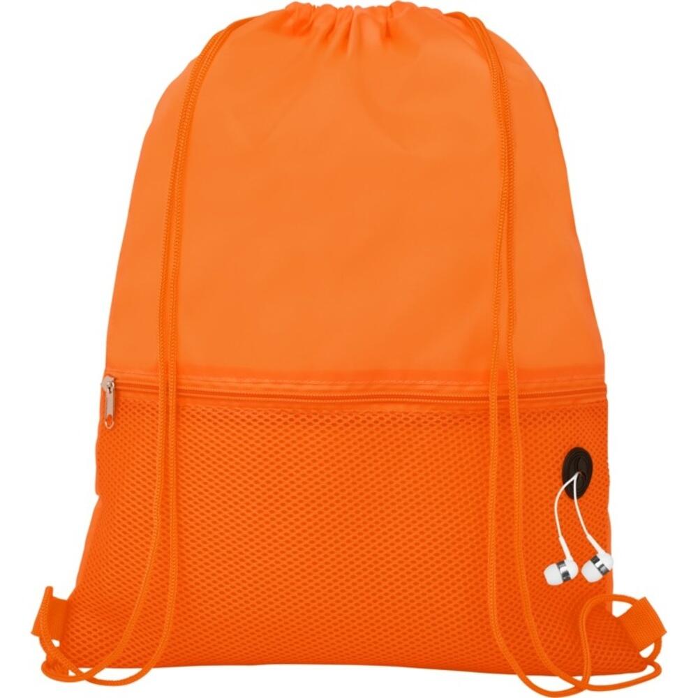 Oriole Mesh Drawstring Bag (Orange) One Size