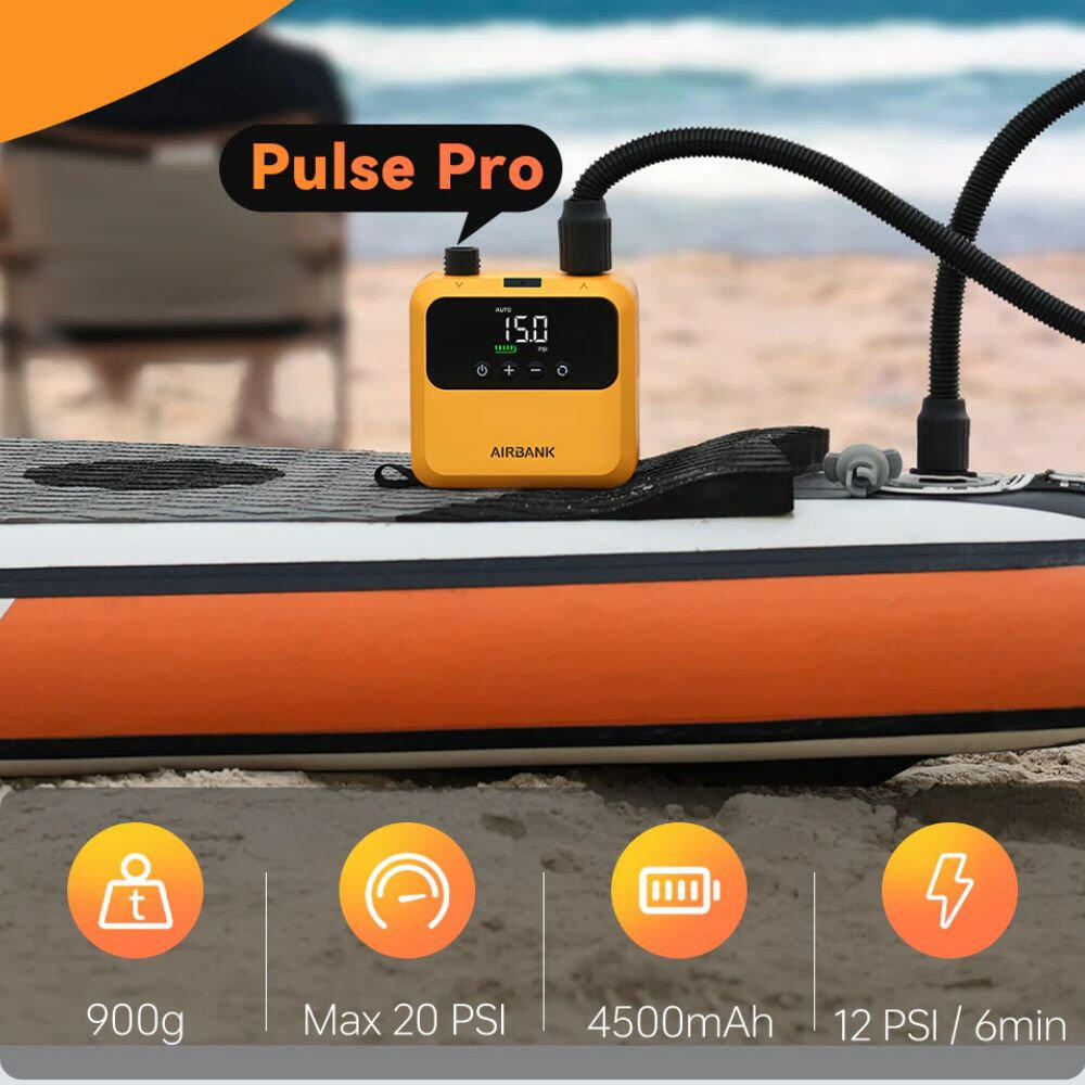 Pompka elektryczna Airbank Pulse Pro z akumulatorem SUP Kitesurfing 5/7