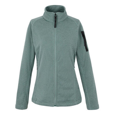 Dames liliena fleece jas (donker piment/stofroos)