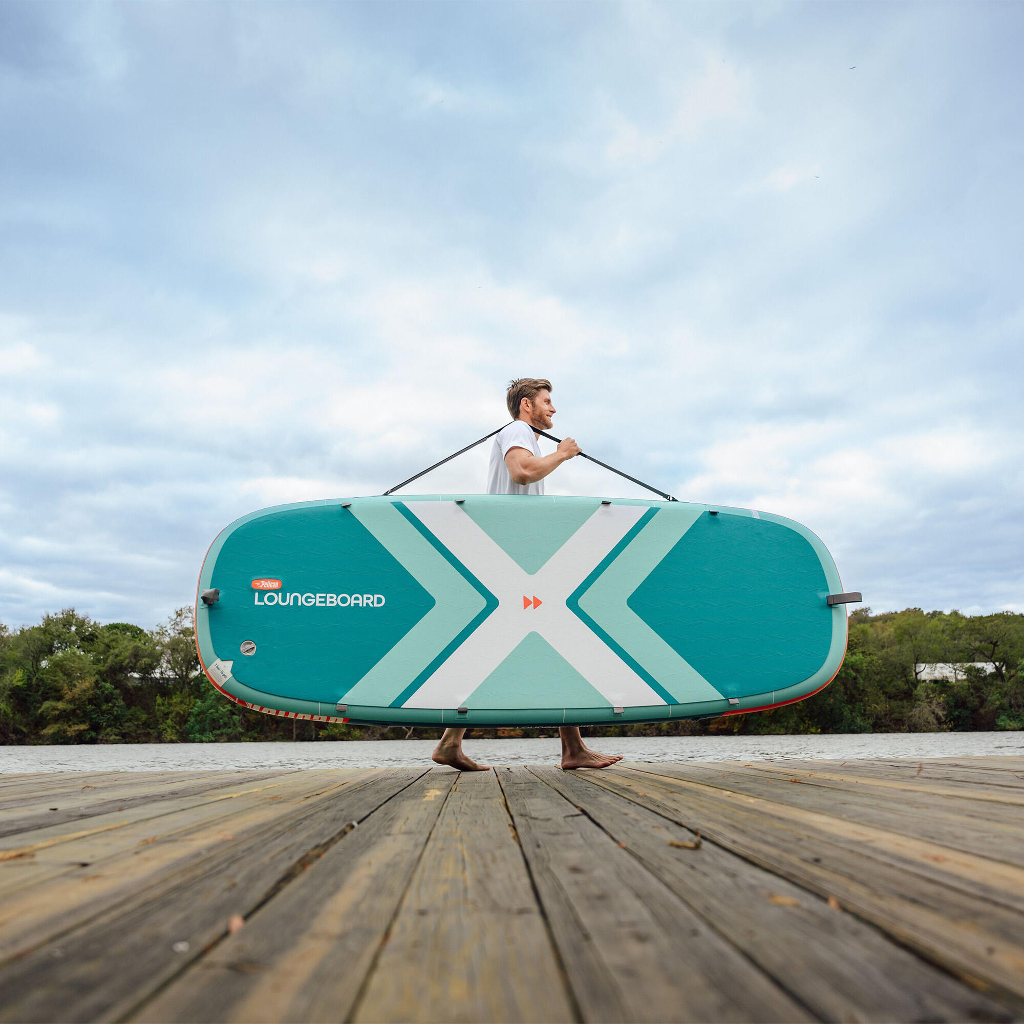 Deska sup pneumatyczna do pływania Pelican Loungeboard zestaw 5/7