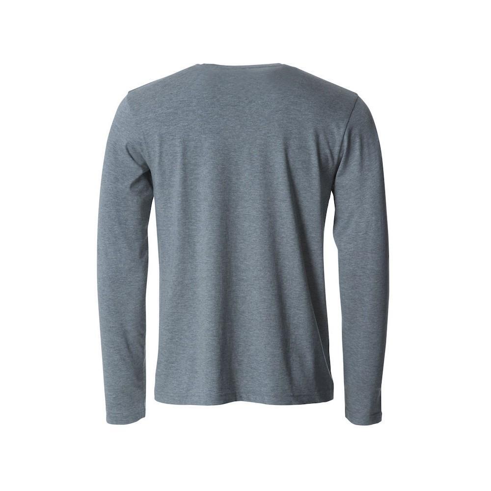 TShirt für Langärmlig Herren Grau meliert 2/2
