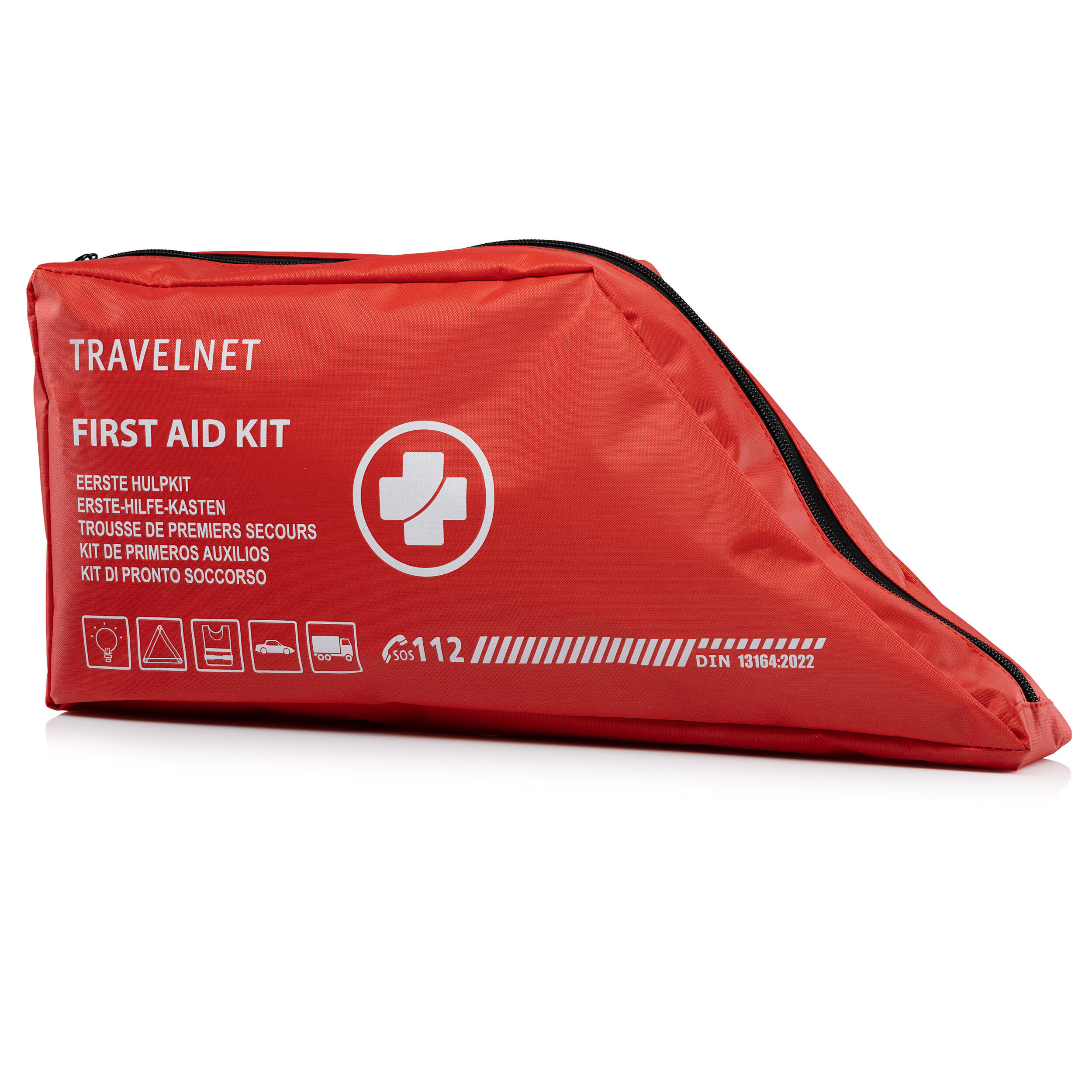 Travelnet EHBO Verbandkit Auto 40-delig met Veiligheidsvest- en Driehoek 7/7