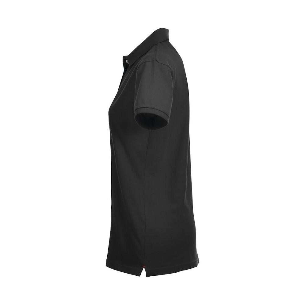 "Premium" Poloshirt für Damen Schwarz 3/4