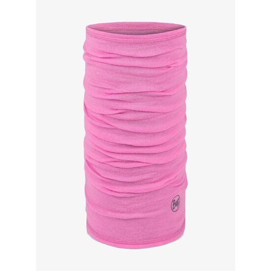 Chusta wielofunkcyjna Buff Lightweight Merino Wool - solid fluor fuchsia