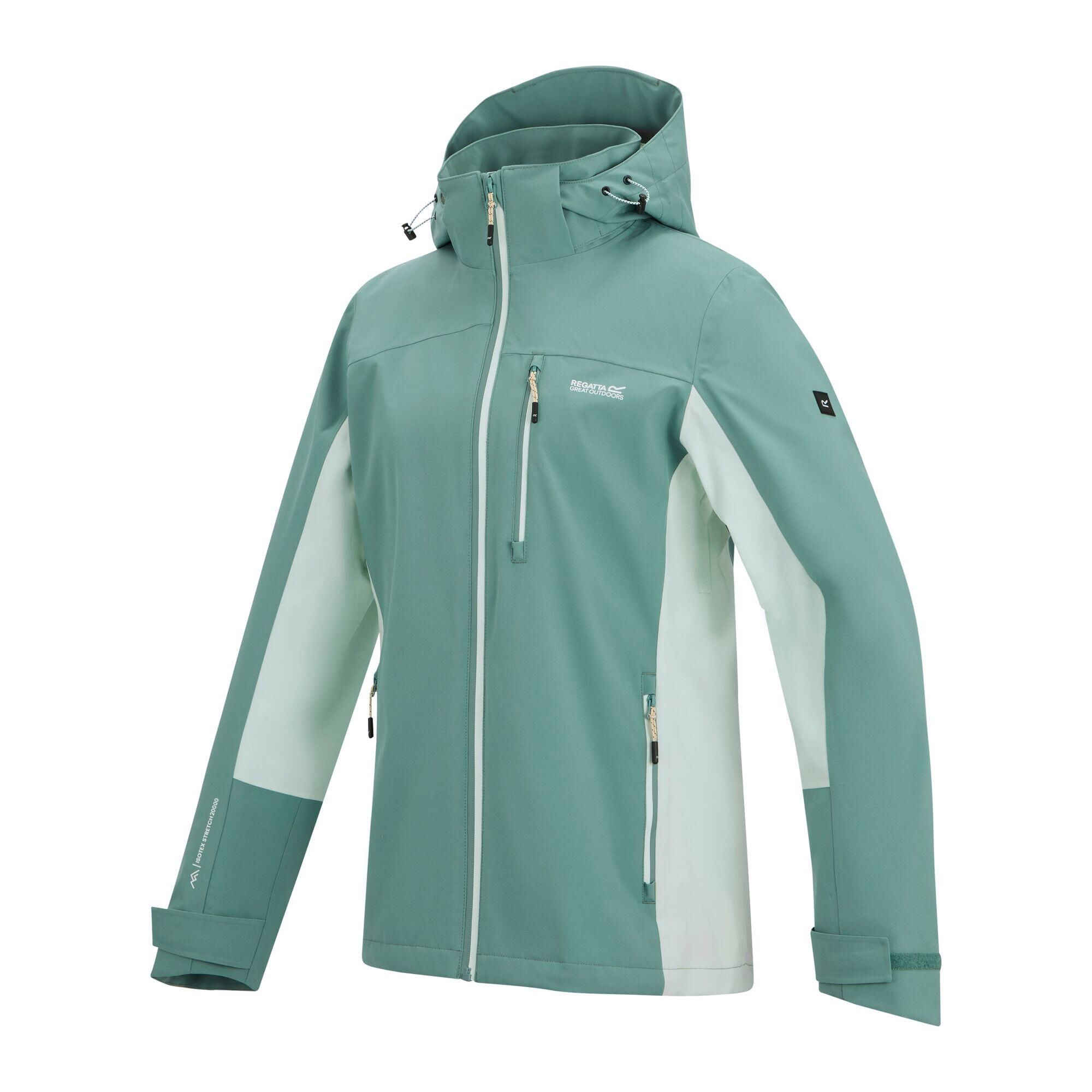 Dames Bosfield Waterdichte Jas (Ivy mos/Ocean mist) 3/5
