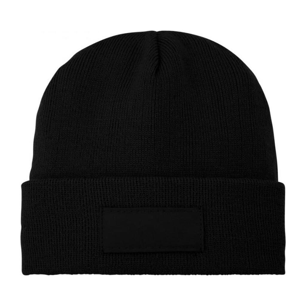 Boreas Beanie With Patch (Solid Black)