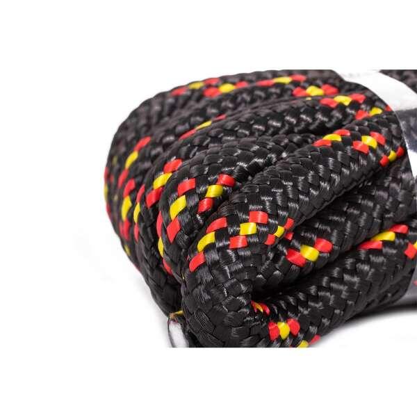 Corde polypropylène noir/rouge 14mm 10m 3/3