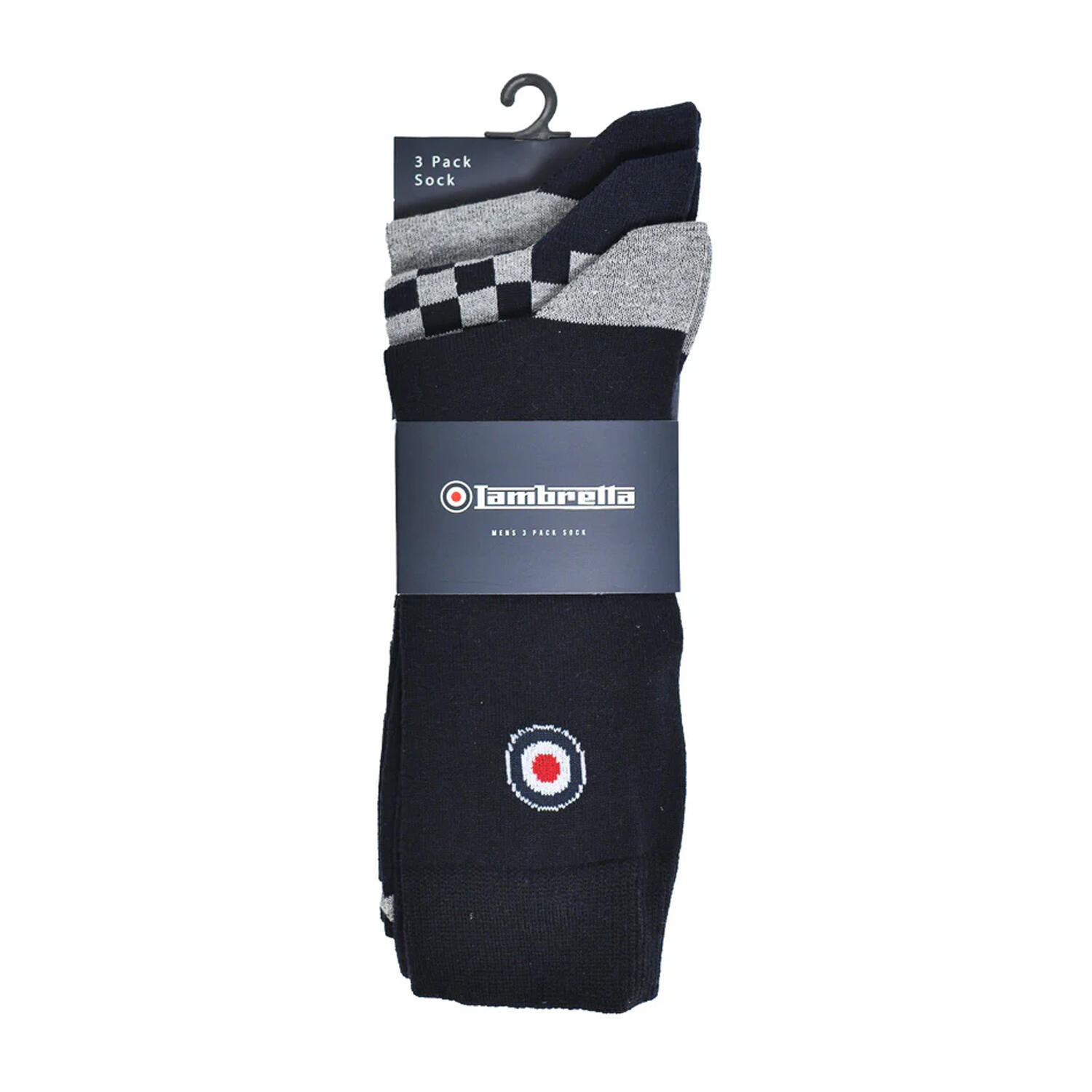 Socken für (3erPack) Herren Grau/Marine 3/3