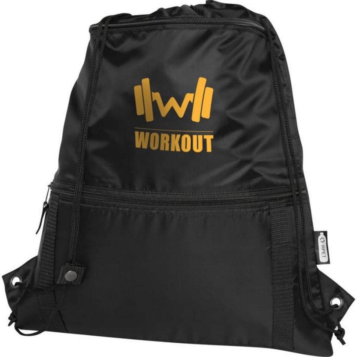 Riciclato Borsa Con Coulisse Bullet Adventure Nero Tinta Unita Taglia Unica 3/6