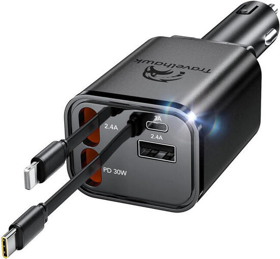 Kfz-Ladegerät 86W USB-C Lightning-Schnellladegerät