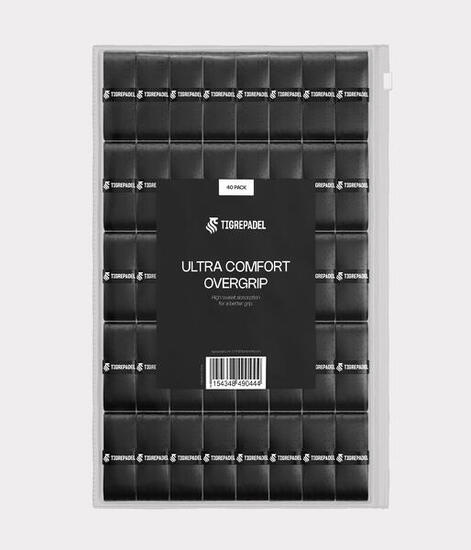 Ultra comfort surgrip de padel noir (40 pack)