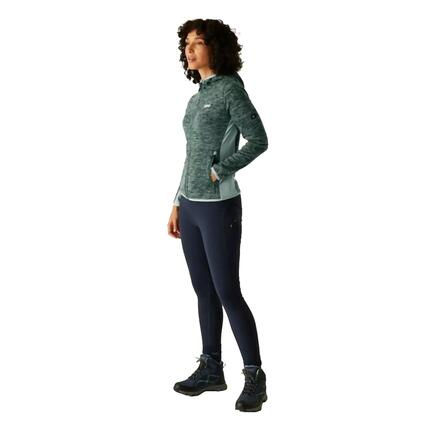 Veste Polaire Bicolore À Capuche KEMILIA Femme (Bordeaux / Noir)