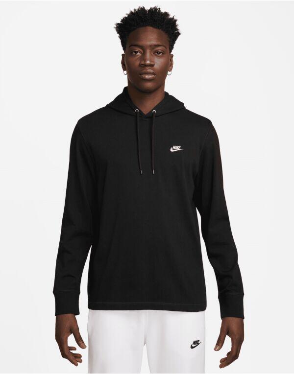 Nike Unisex Club Knit Hoodie - Black 2/3