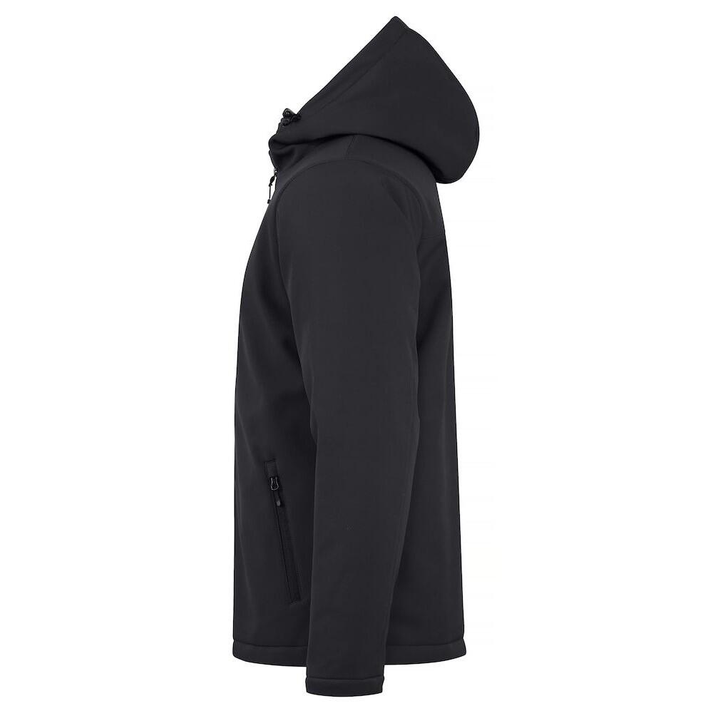 Mens Padded Soft Shell Jacket (Black) 3/6