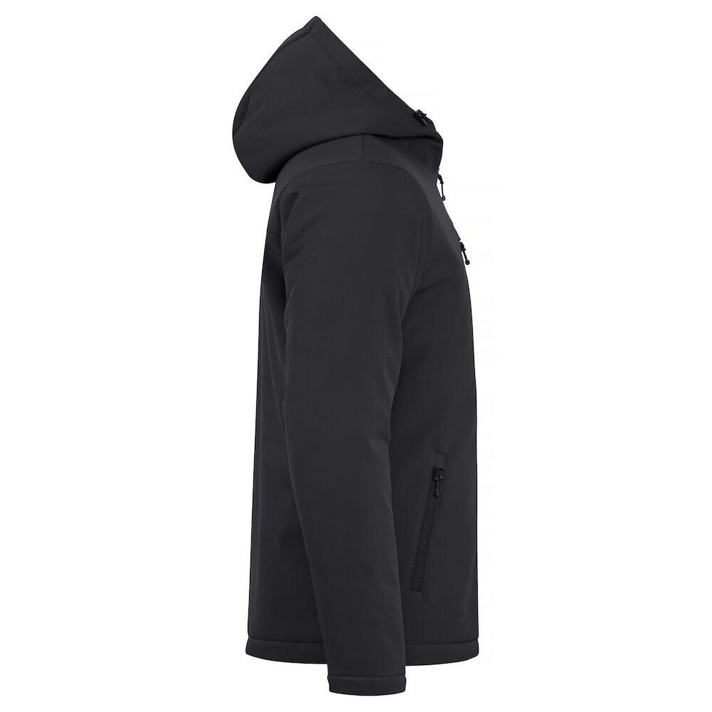 Mens Padded Soft Shell Jacket (Black) 4/6