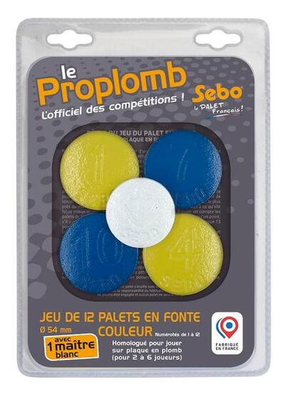 Jeu de 12 palets vendéens en fonte J/B + 1 maître blanc, pour plaque en plomb.