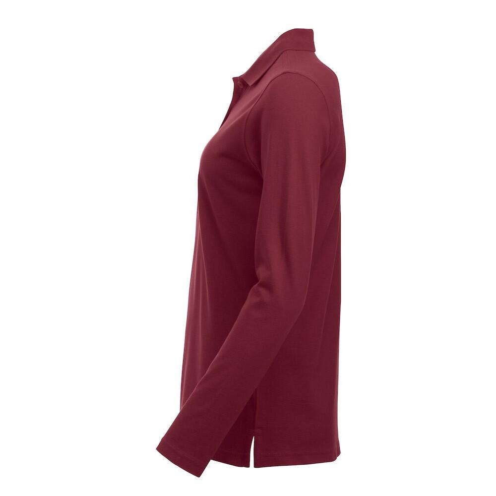 Maglietta Polo Manica Lunga Donna Clique Classic Marion Borgogna 3/4
