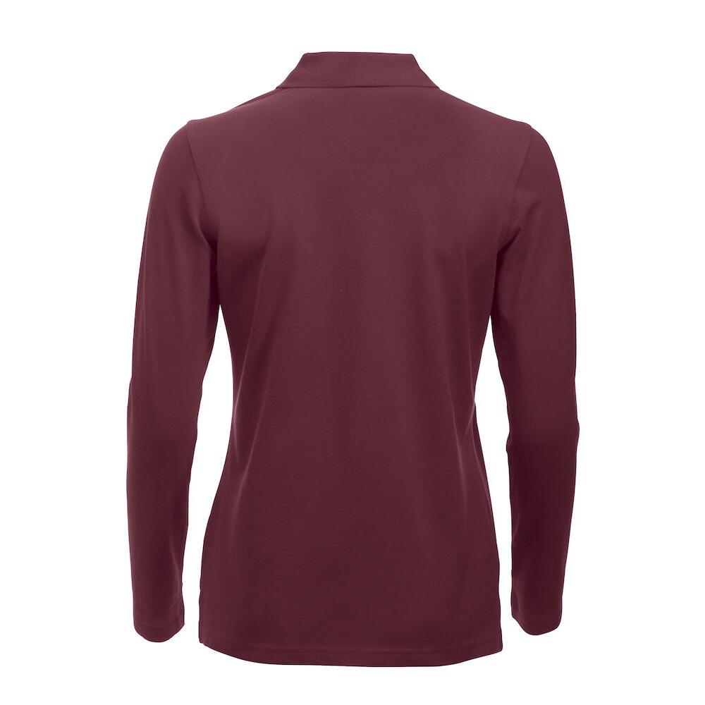 Maglietta Polo Manica Lunga Donna Clique Classic Marion Borgogna 2/4