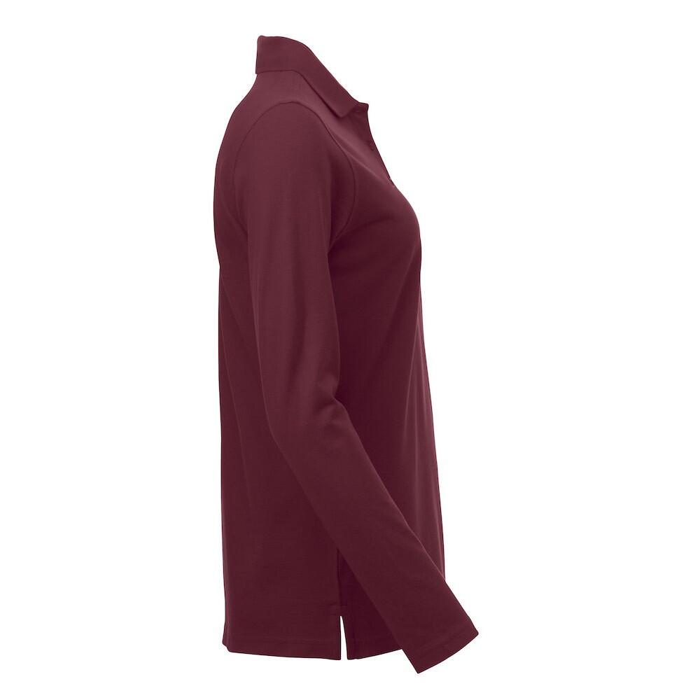 Maglietta Polo Manica Lunga Donna Clique Classic Marion Borgogna 4/4