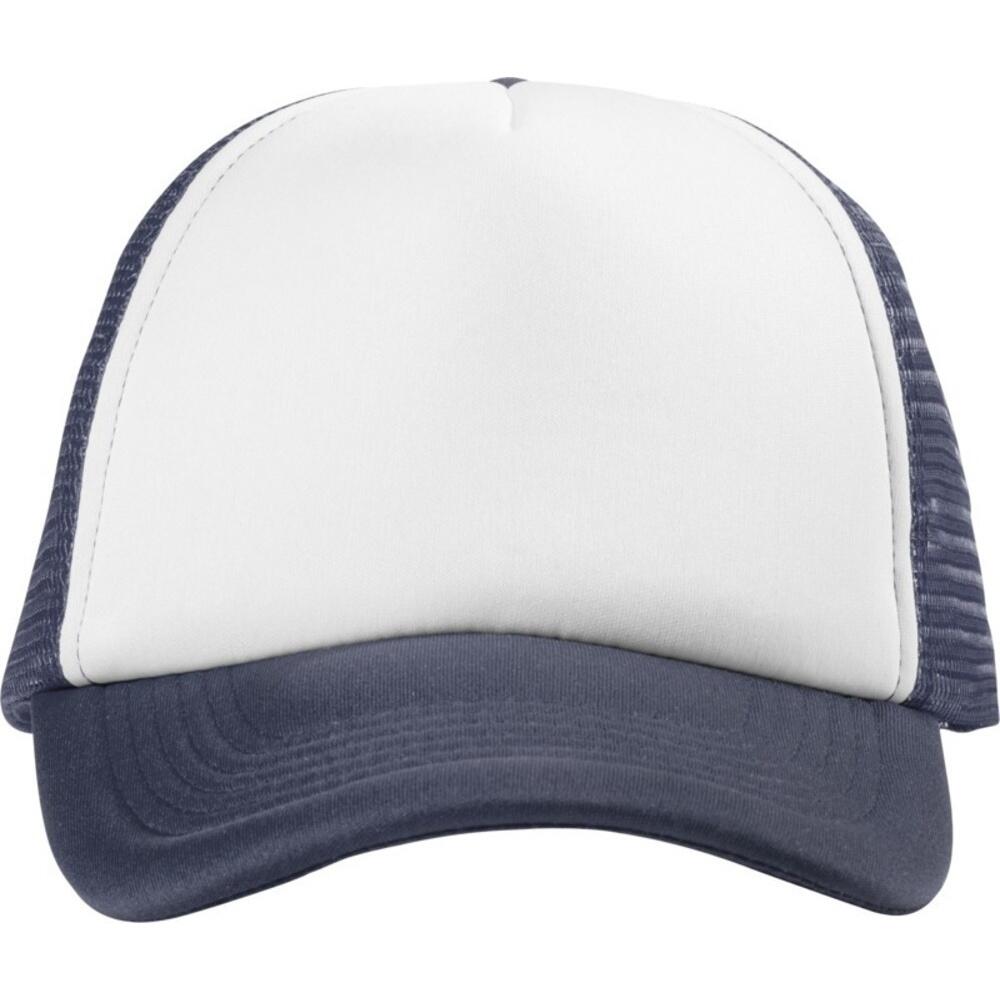 Cappellino Trucker 5 Pannelli Bullet Blu Navy Bianco 3/3
